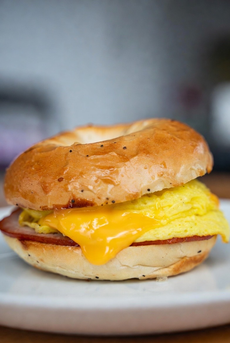 2 Eggs and Cheese on Bagel